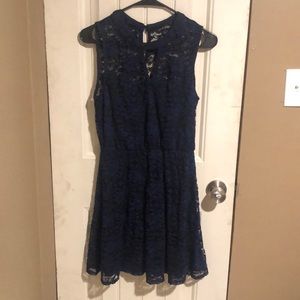Navy blue lace dress